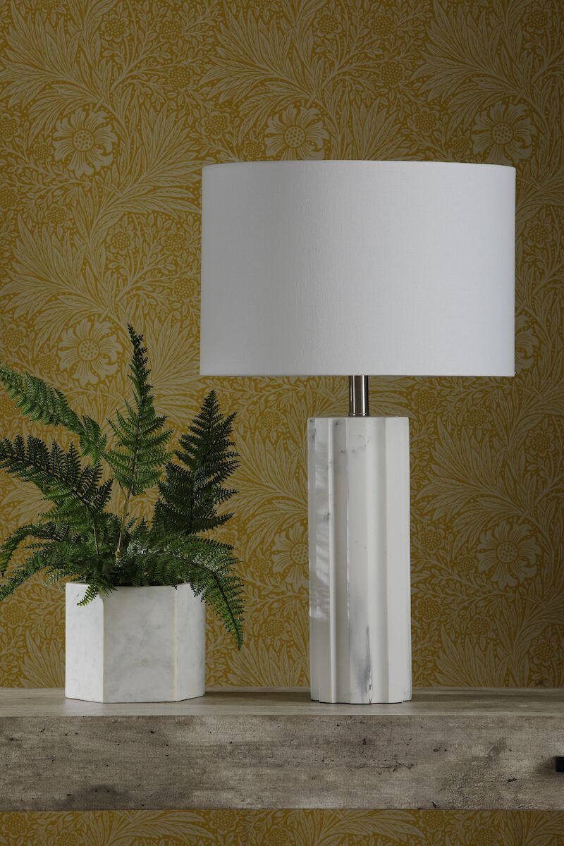 Erebus Table Lamp Marble Effect With Shade <br>Marble Effect - Image 5