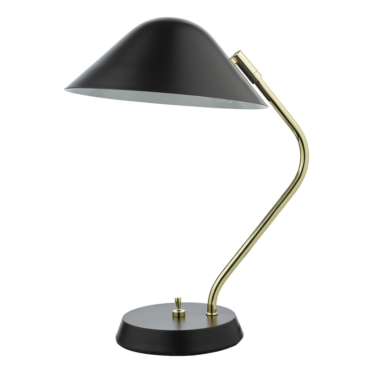 Erna Task Table Lamp Polished Brass Satin Black<br>Polished Brass - Image 2