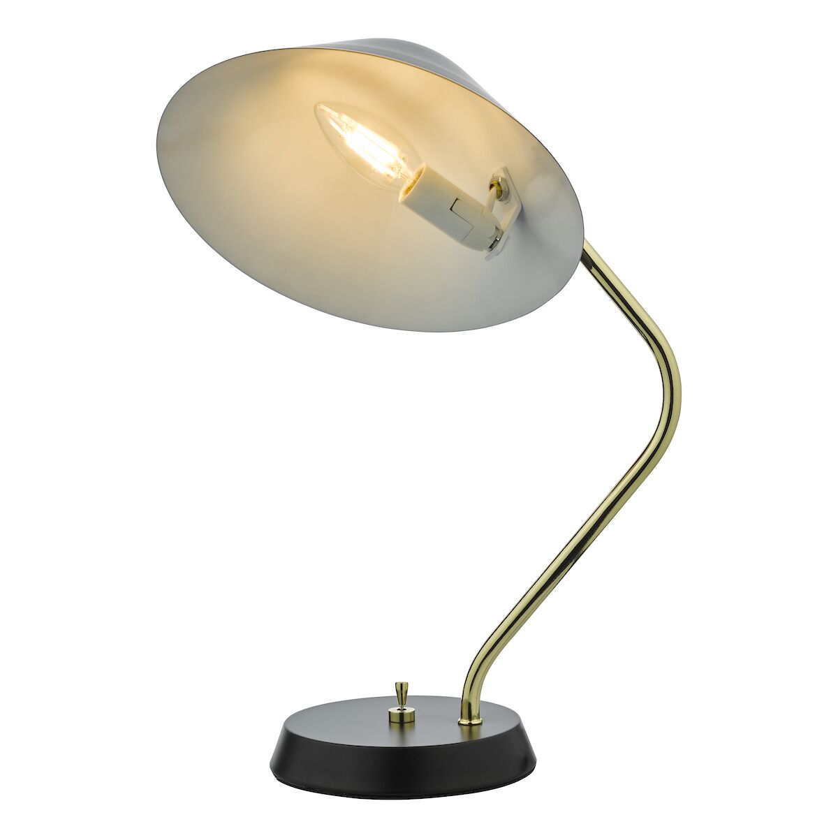 Erna Task Table Lamp Polished Brass Satin Black<br>Polished Brass - Image 5