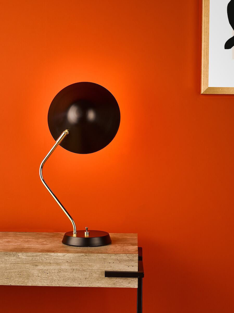 Erna Task Table Lamp Polished Brass Satin Black<br>Polished Brass - Image 8