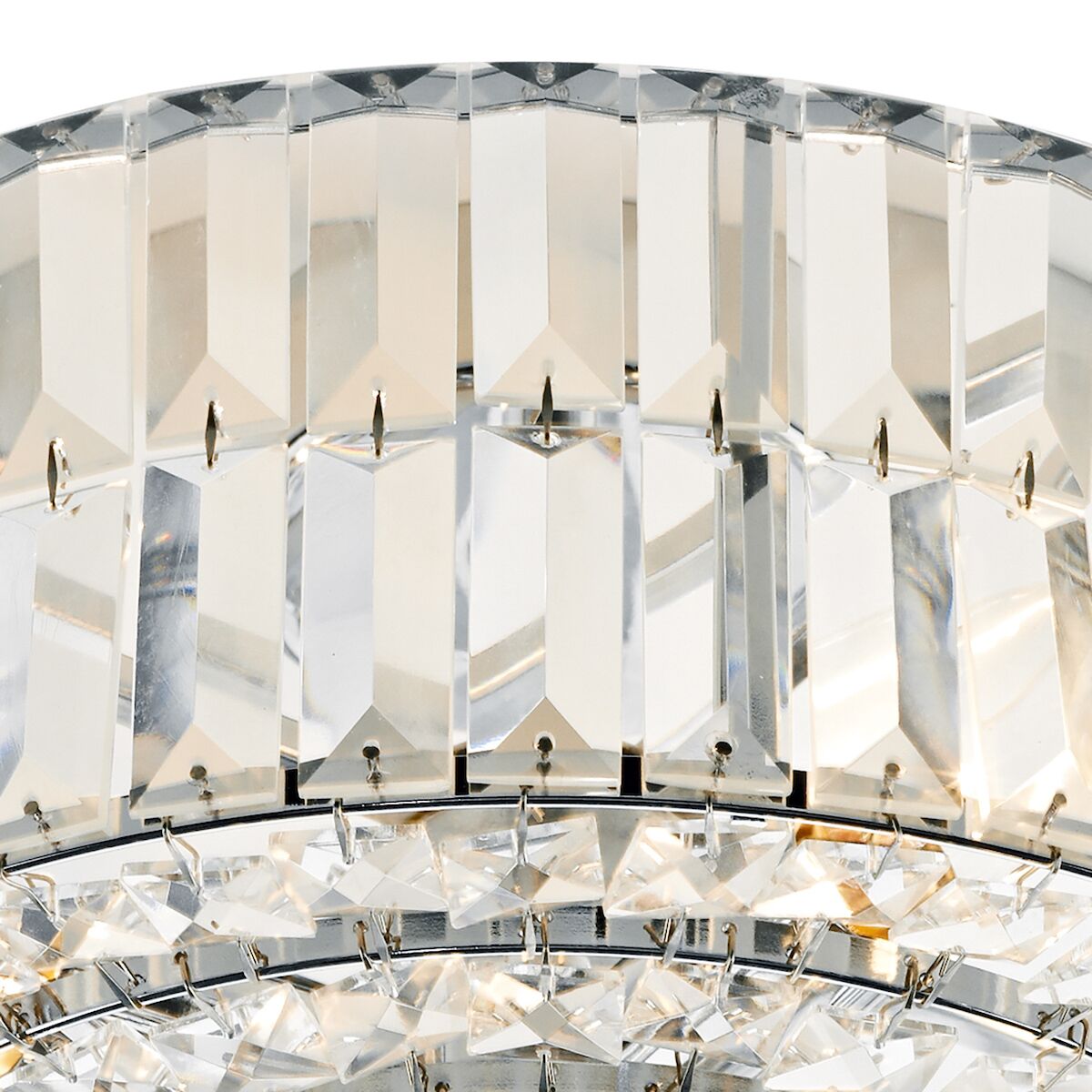 Errol Crystal Semi Flush Fitting Polished Chrome<br>Crystal - Image 4