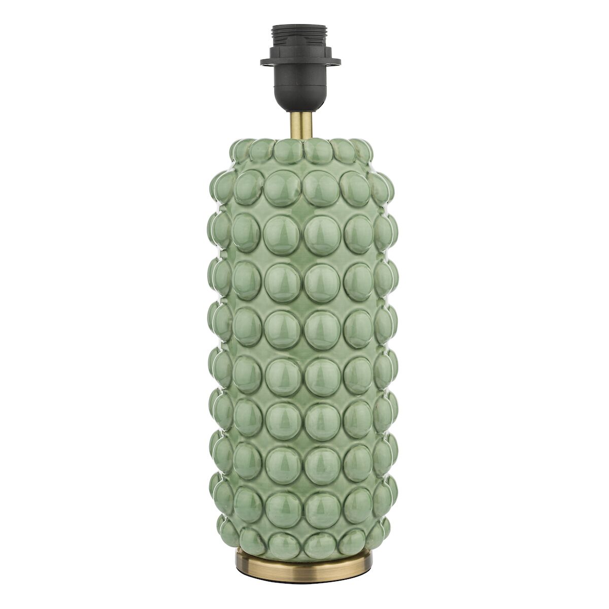 Etzel Table Lamp Green Satin Brass With Shade <br>Green - Image 3