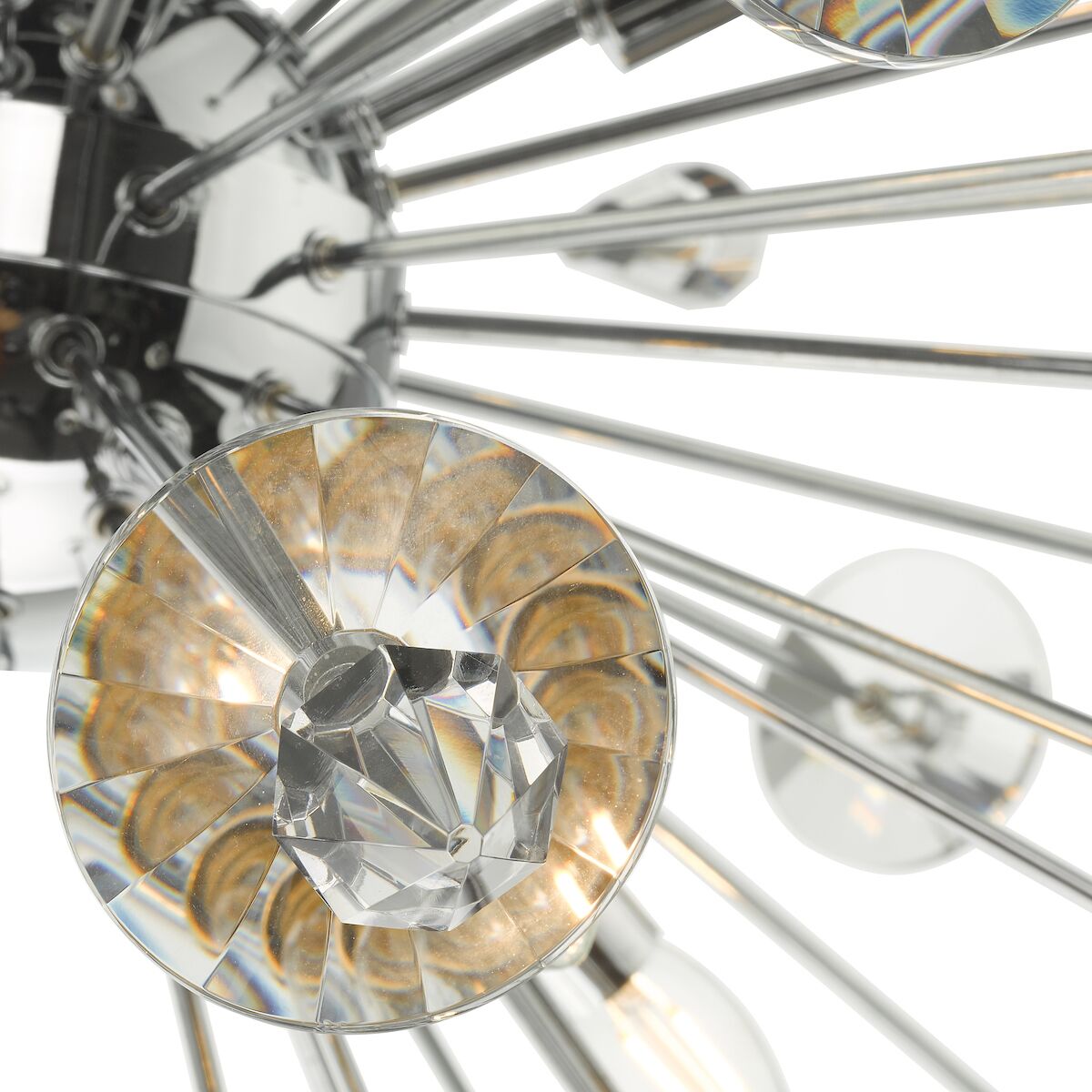 Exodus 8 Light Pendant Polished Chrome Crystal<br>Polished Chrome - Image 3