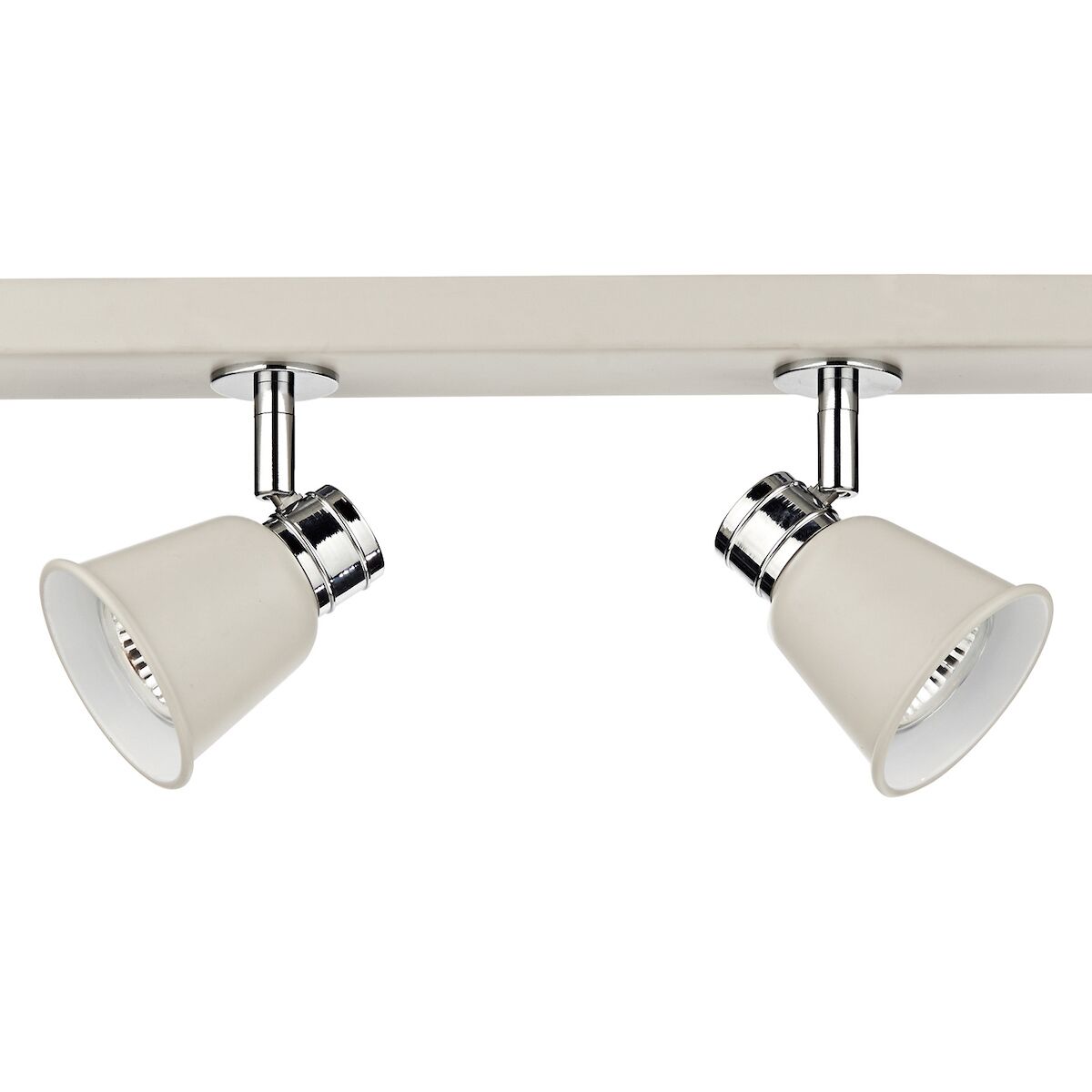 Fry 4 Light Bar Spotlight Cream Polished Chrome<br>Matt Cream - Image 3