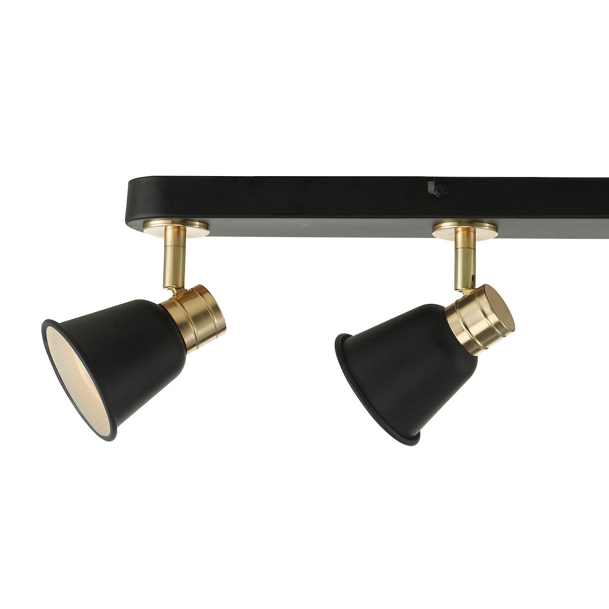 Fry 4 Light Bar Spotlight Black & Rose Gold<br>Matt Black - Image 2