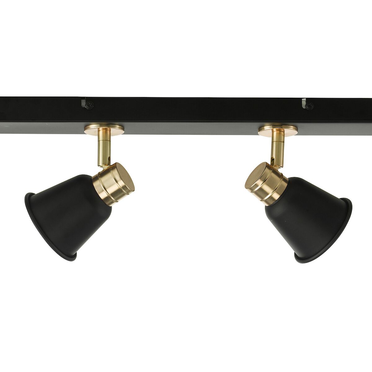 Fry 4 Light Bar Spotlight Black & Rose Gold<br>Matt Black - Image 3