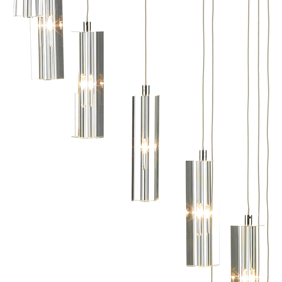 Galileo 12 Light Cluster Pendant Polished Chrome Crystal LED<br>Crystal - Image 3