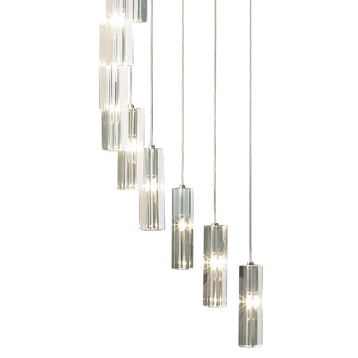 Galileo 20 Light Cluster Pendant Polished Chrome Crystal LED - 2M Drop<br>Crystal - Image 4