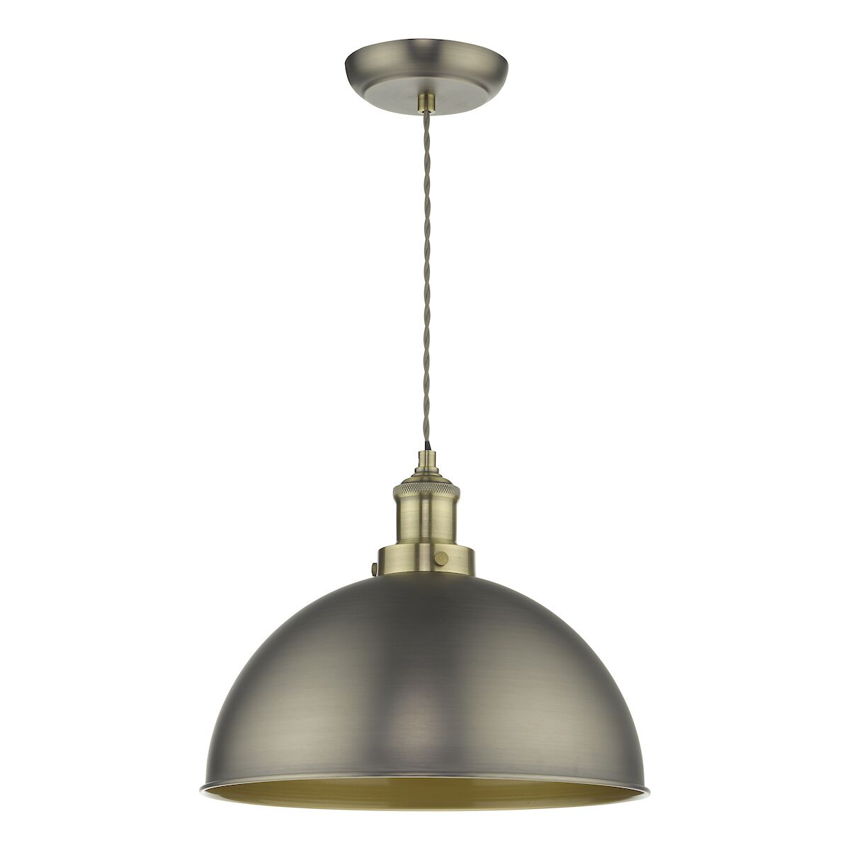 Governor Pendant Antique Chrome Antique Brass<br>Antique Chrome - Image 2