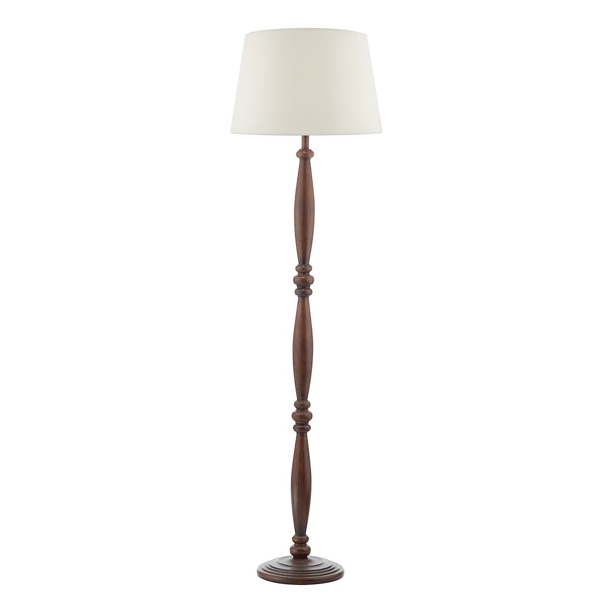 Hayward Floor Lamp Dark Wood Base Only<br>Wood Effect