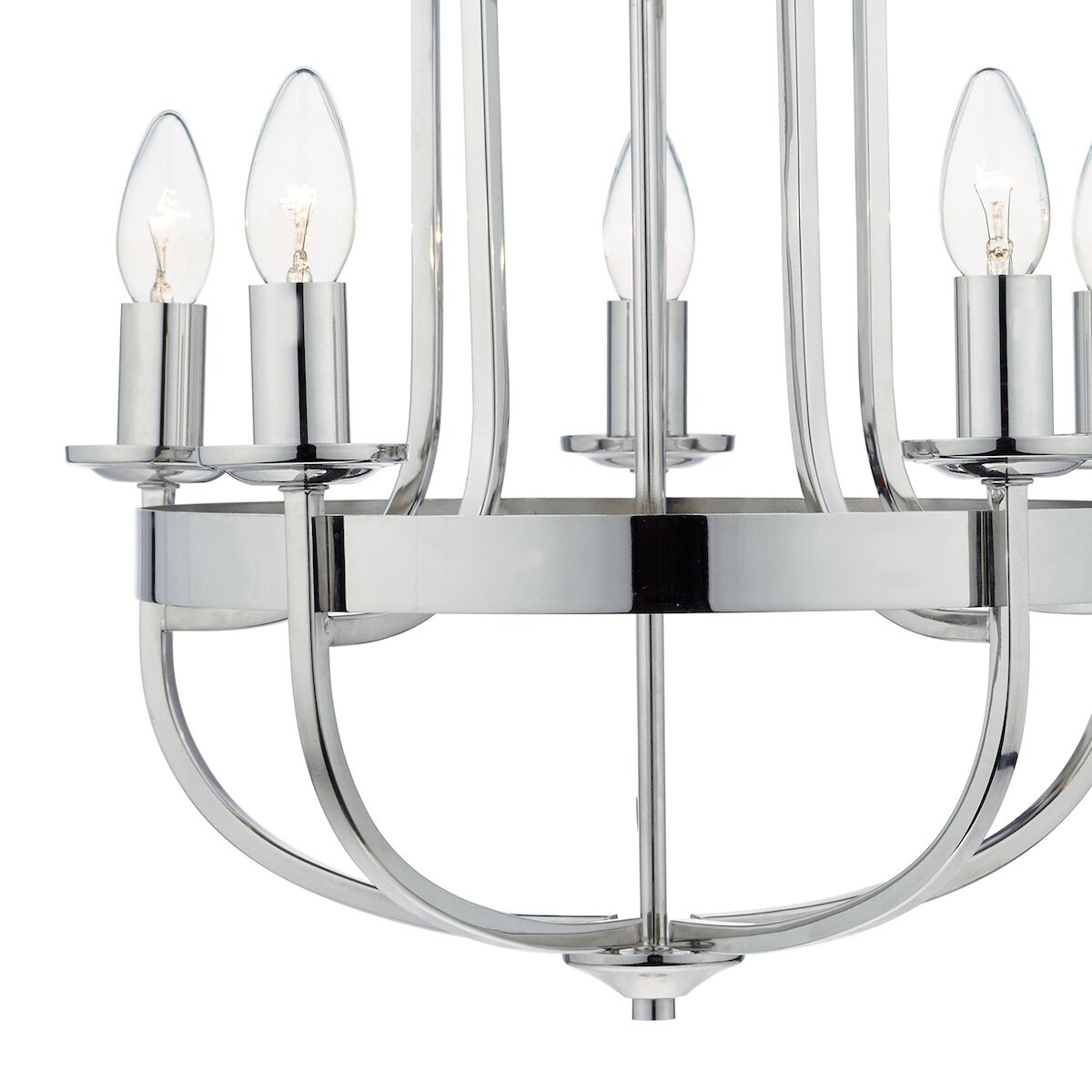 Heythrope 5 Light Pendant Polished Nickel<br>Polished Nickel - Image 3