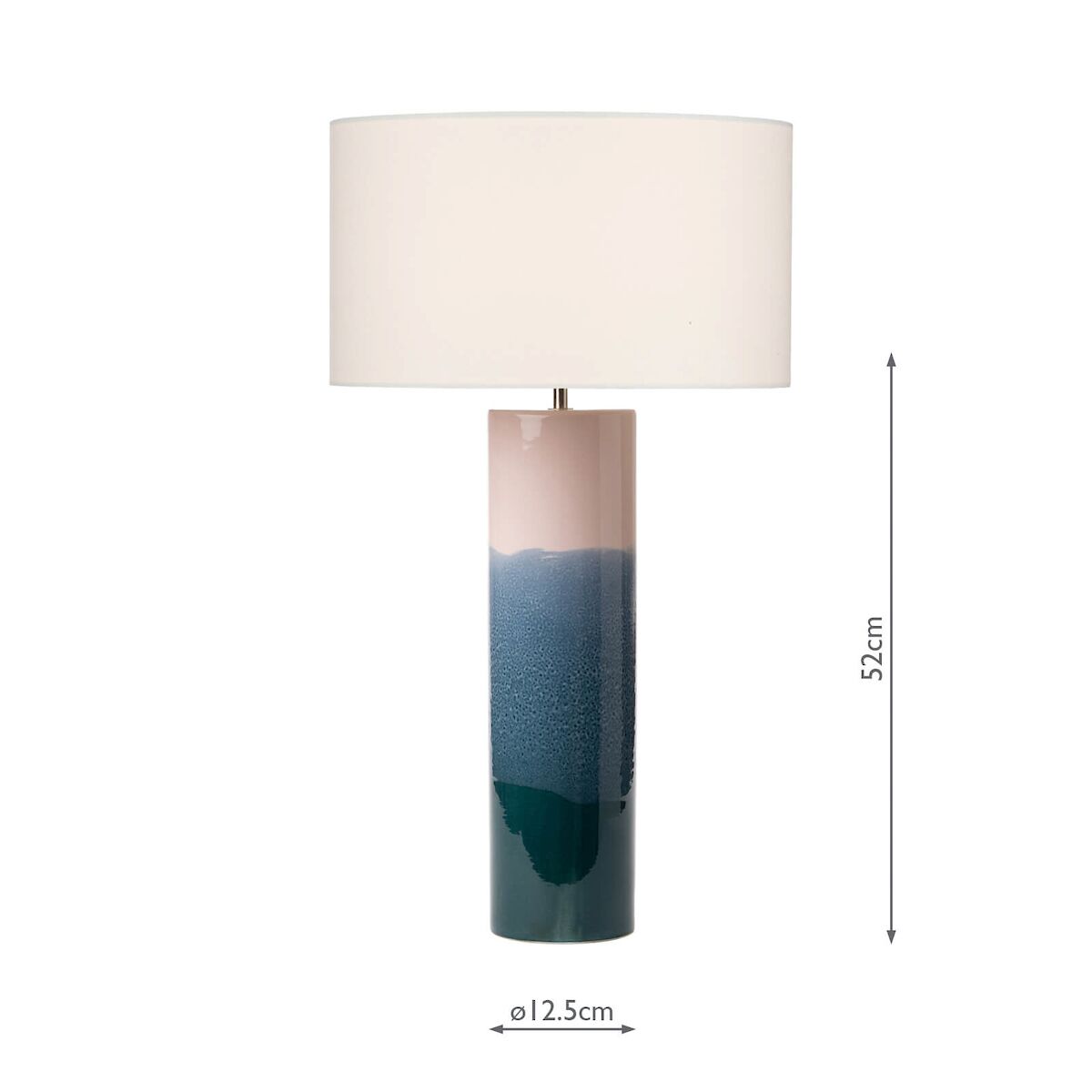 Ignatio Table Lamp Ceramic Pink & Blue Base Only<br>Multi Coloured Ceramic - Image 5