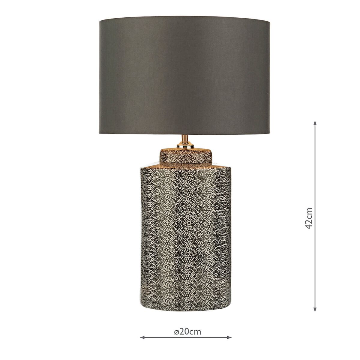 Igor Table Lamp Grey Shagreen Base Only<br>Grey Ceramic - Image 4