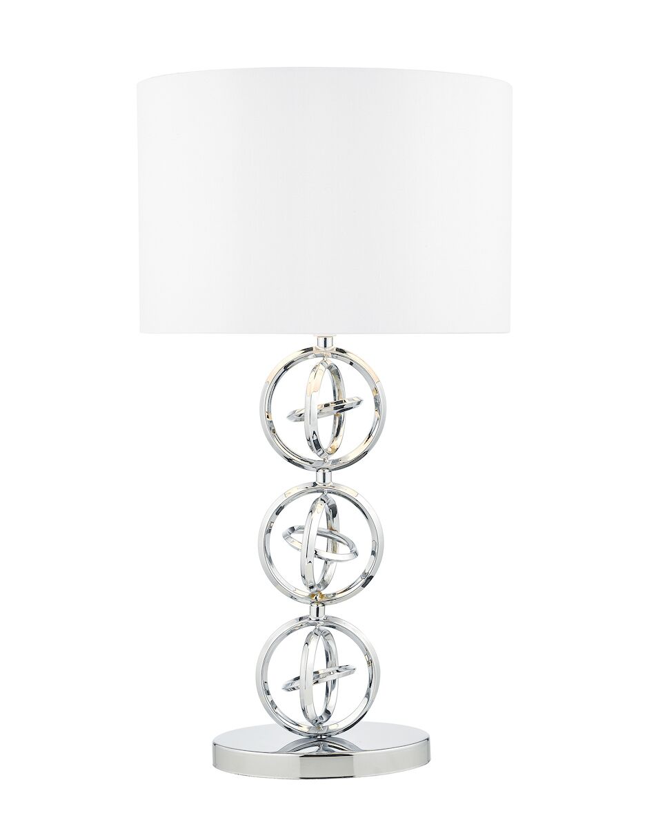 Innsbruck Table Lamp Polished Chrome With Shade <br>Polished Chrome