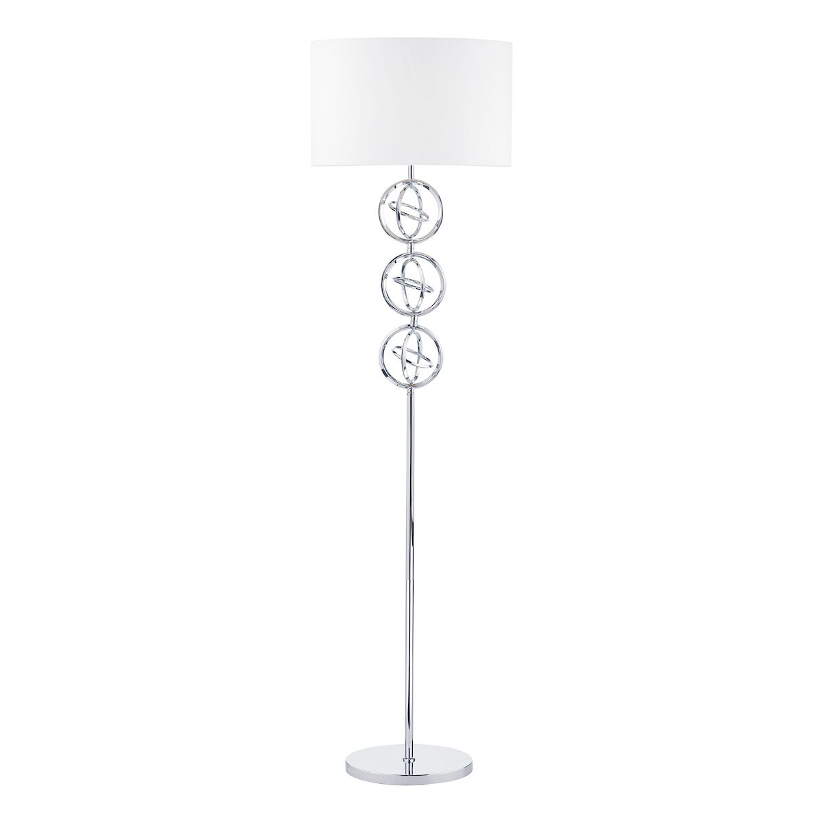 Innsbruck Floor Lamp Polished Chrome With Shade <br>Polished Chrome