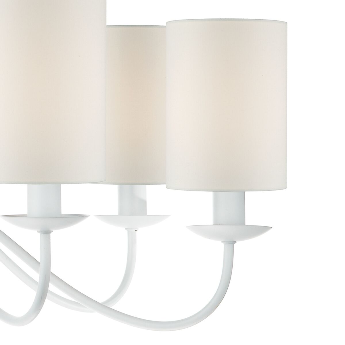 Irwin 8 Light Pendant Dual Mount White<br>Matt White - Image 4