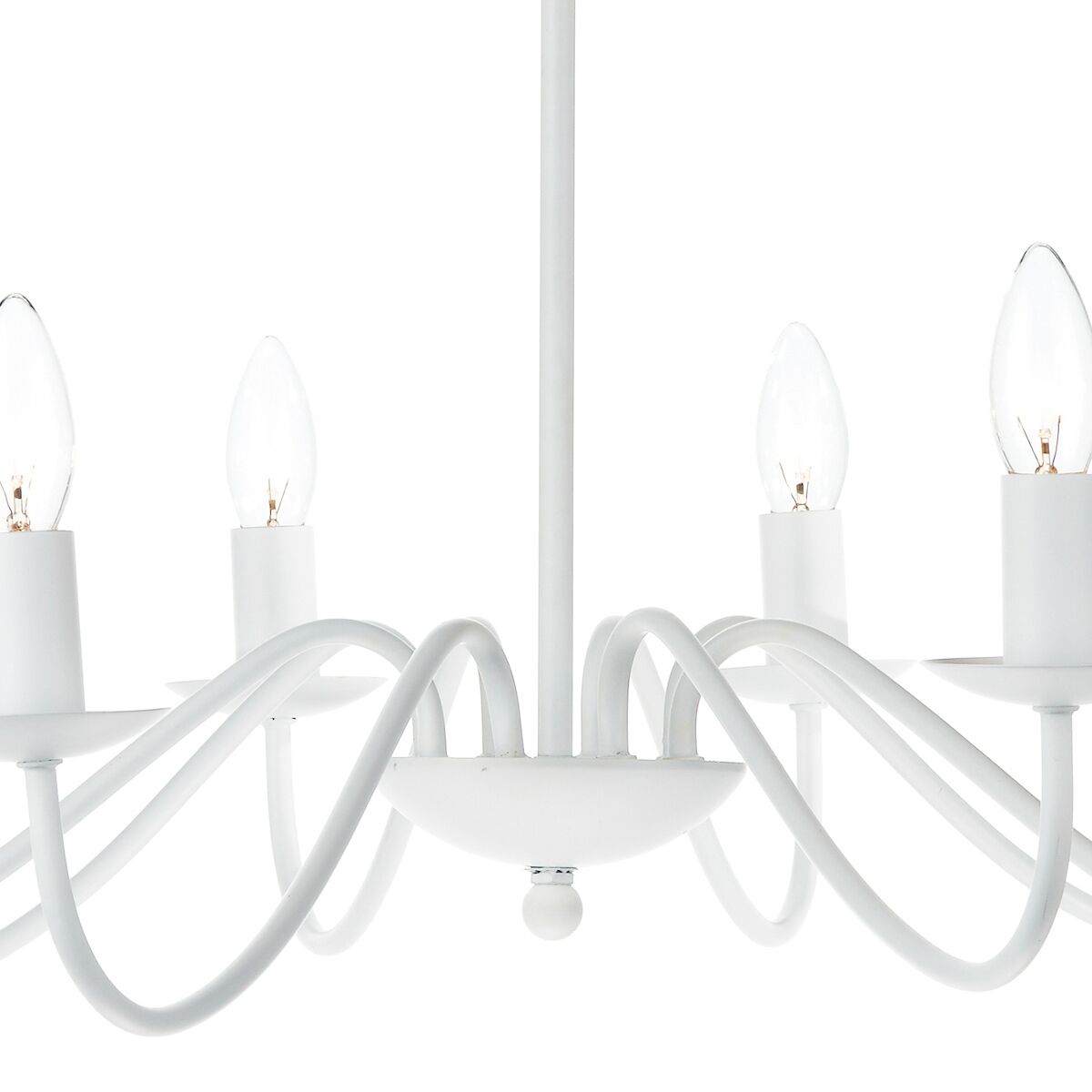 Irwin 8 Light Pendant Dual Mount White<br>Matt White - Image 7