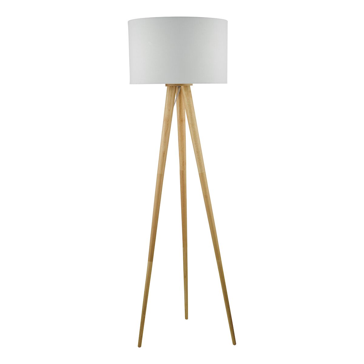 Ivor Tripod Floor Lamp Light Oak Base Only<br>Light Wood - Image 2