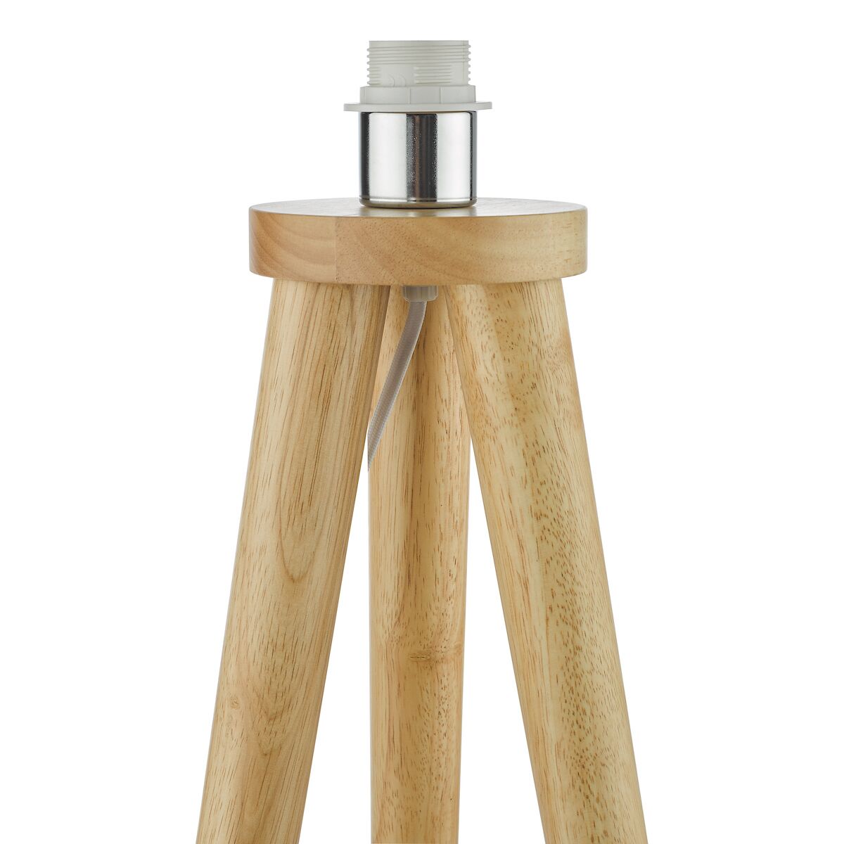 Ivor Tripod Floor Lamp Light Oak Base Only<br>Light Wood - Image 4
