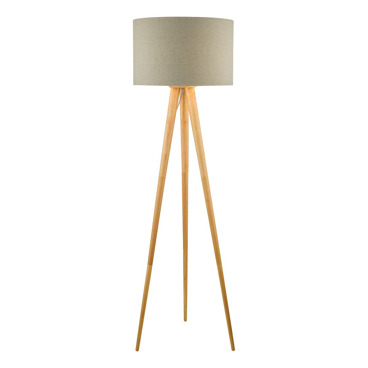 Ivor Tripod Floor Lamp Light Oak Base Only<br>Light Wood - Image 5