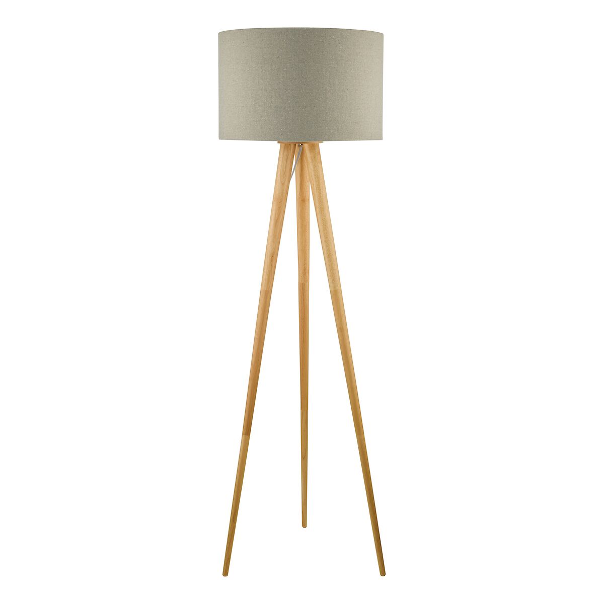 Ivor Tripod Floor Lamp Light Oak Base Only<br>Light Wood - Image 6