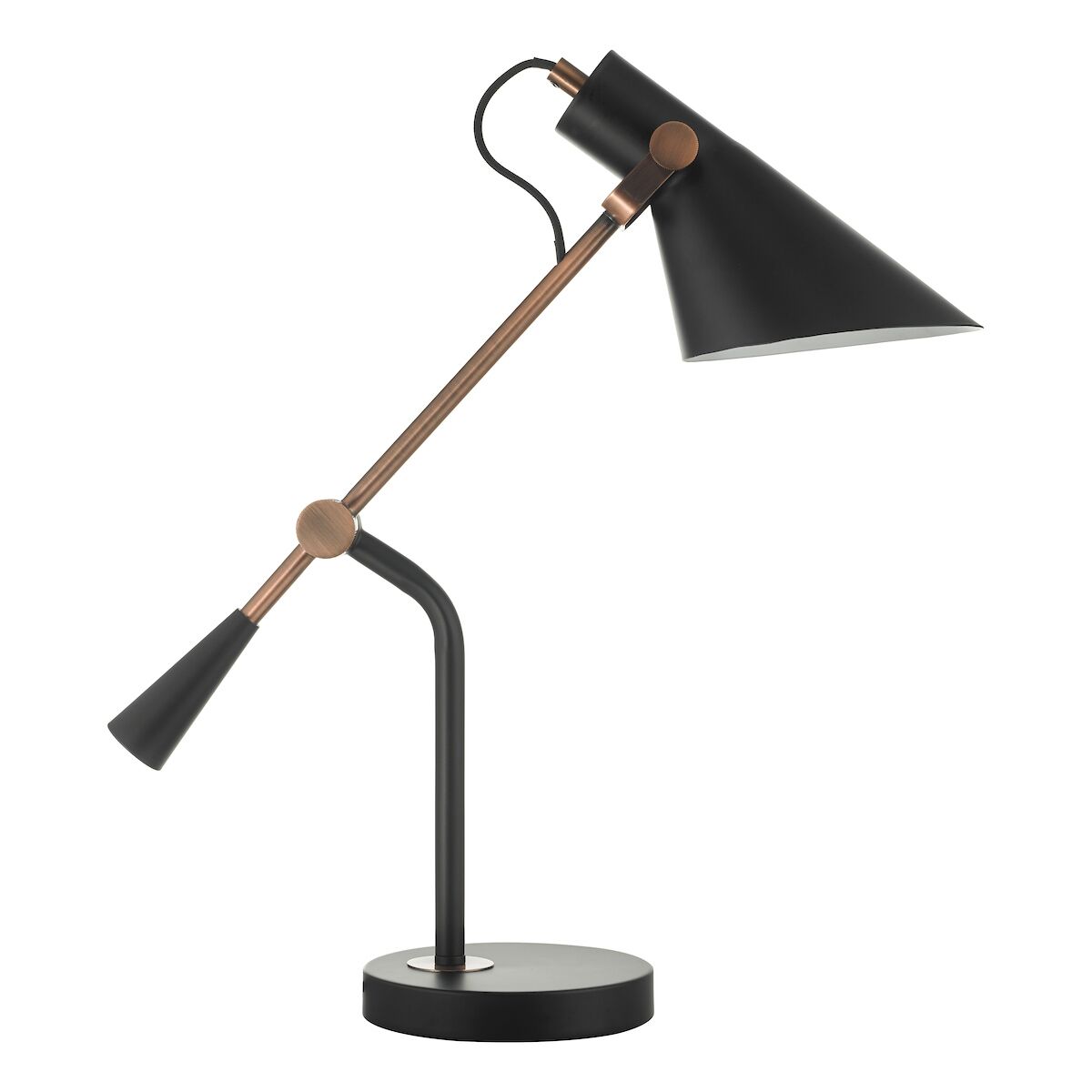 Jack Task Table Lamp Black Antique Copper<br>Antique Copper - Image 2