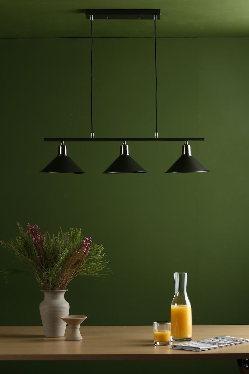 Jalen 3 Light Bar Pendant Graphite Antique Brass<br>Matt Grey - Image 9