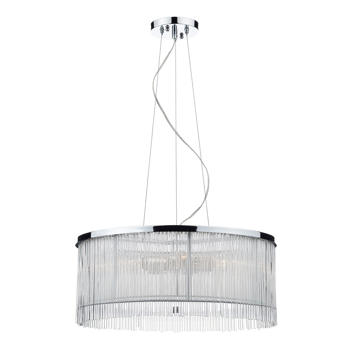 Japan 50cm 3 Light Pendant White<br>Glass