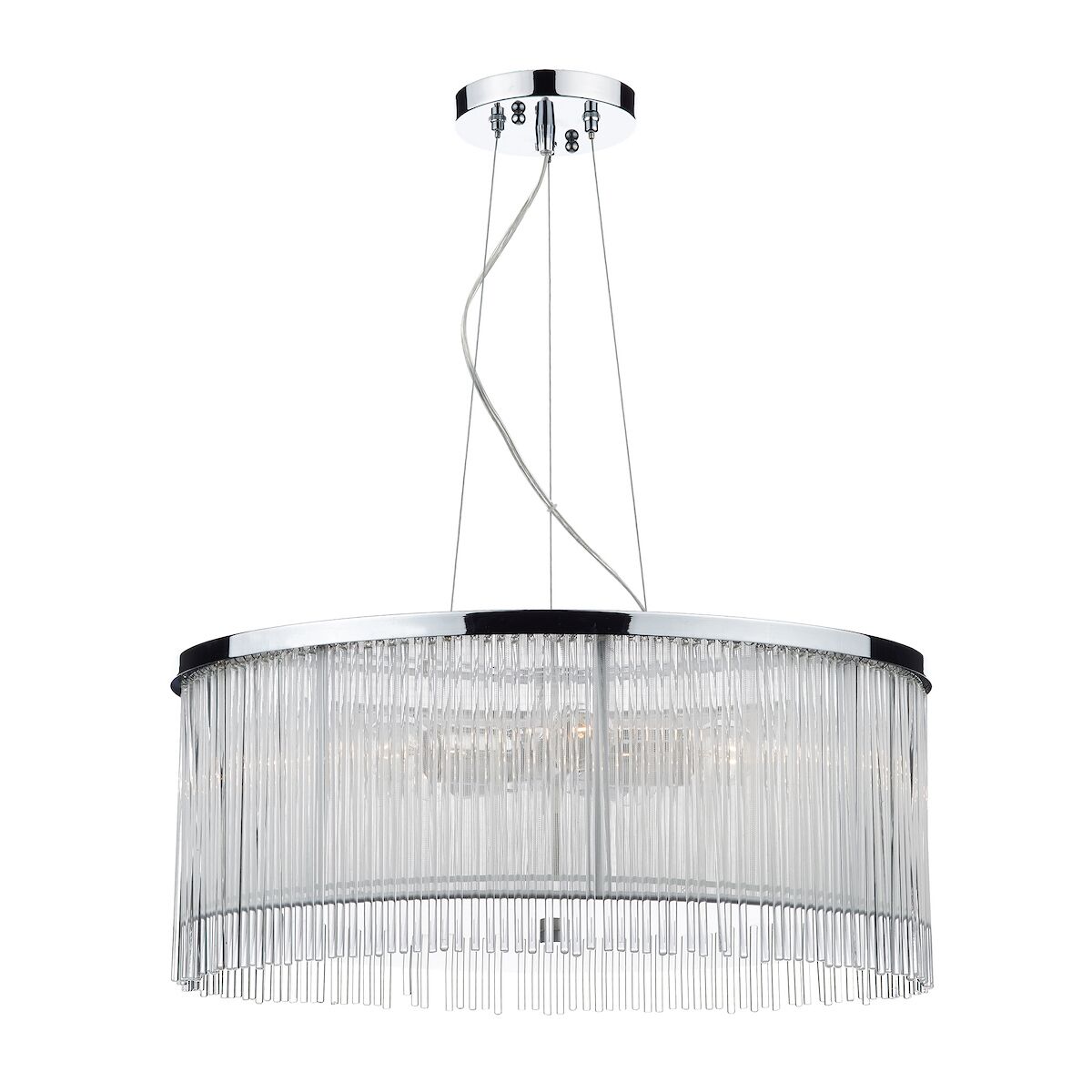 Japan 50cm 3 Light Pendant White<br>Glass - Image 2