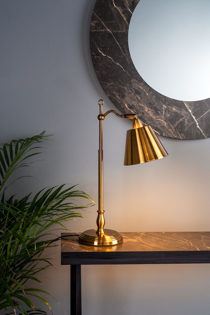 Kempten Task Table Lamp Antique Brass<br>Antique Brass - Image 4