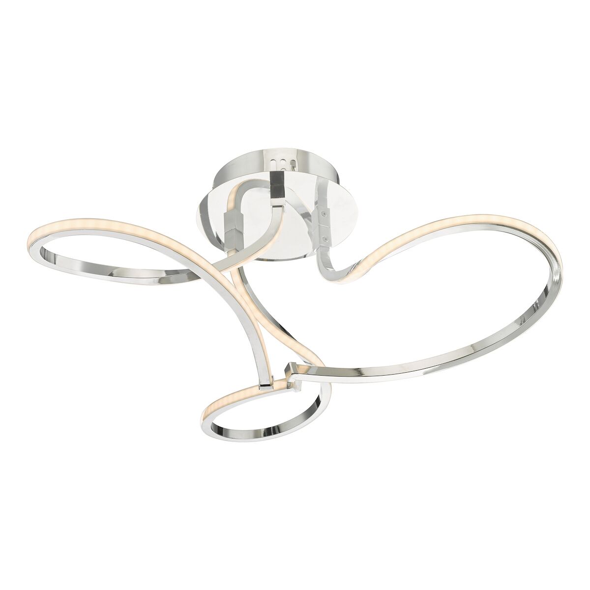 Killian 3 Light Semi Flush Polished Chrome LED<br>Polished Chrome - Image 2