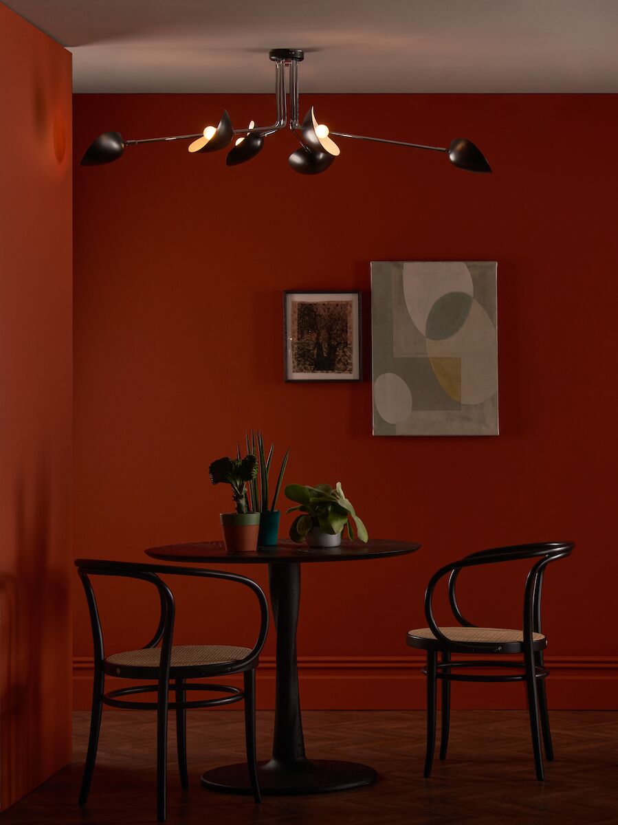 Krug 6 Light Semi Flush Black & Polished Chrome<br>Polished Chrome - Image 5