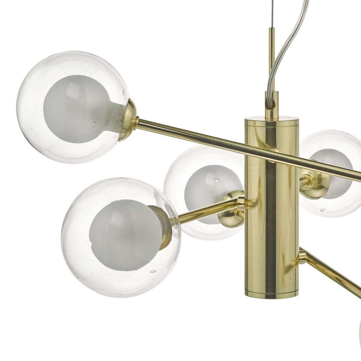 Kumara 6 Light Pendant Gold & Glass<br>Polished Gold - Image 3