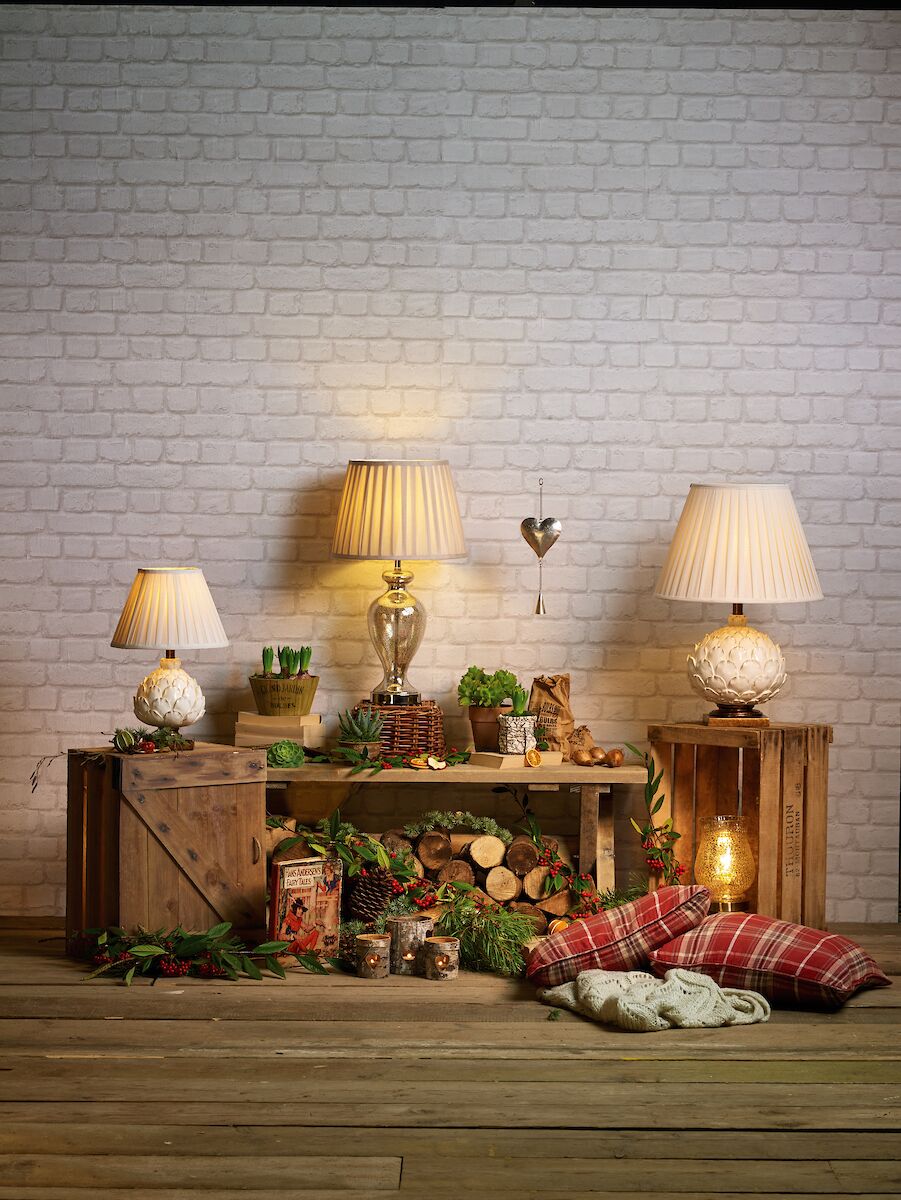 Layer Small Table Lamp Cream With Shade <br>Antique Cream - Image 4