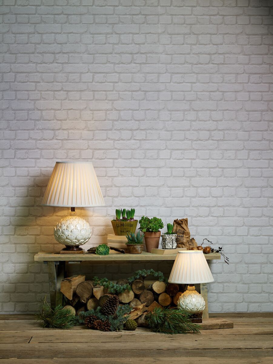 Layer Small Table Lamp Cream With Shade <br>Antique Cream - Image 5