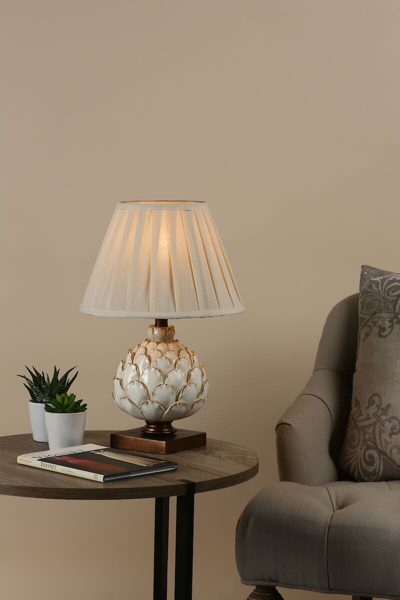 Layer Small Table Lamp Cream With Shade <br>Antique Cream - Image 6