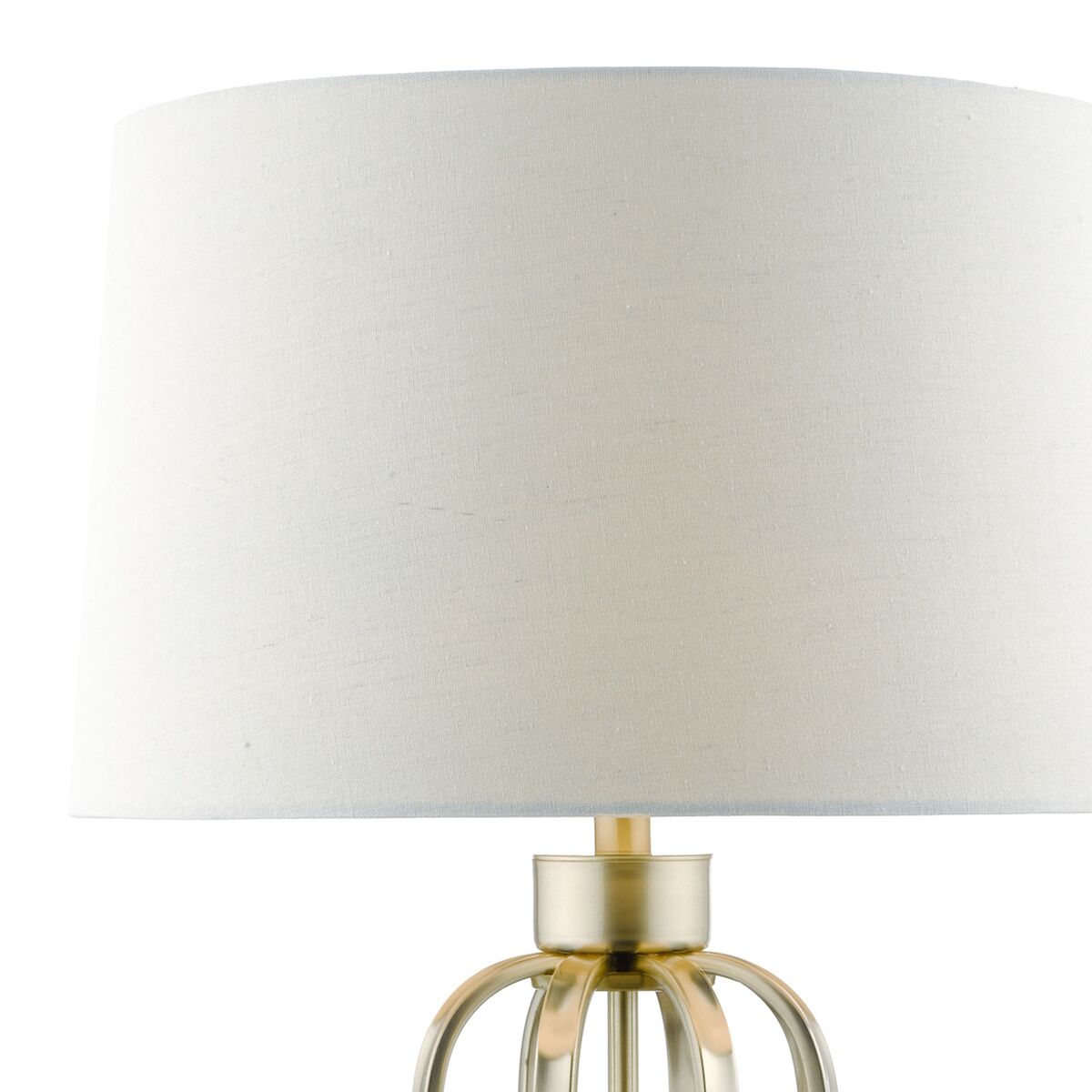 Lucie Table Lamp Satin Brass With Shade <br>Satin Brass - Image 3
