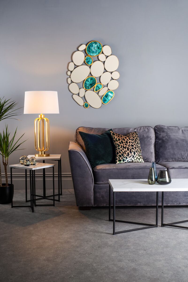 Lucie Table Lamp Satin Brass With Shade <br>Satin Brass - Image 4