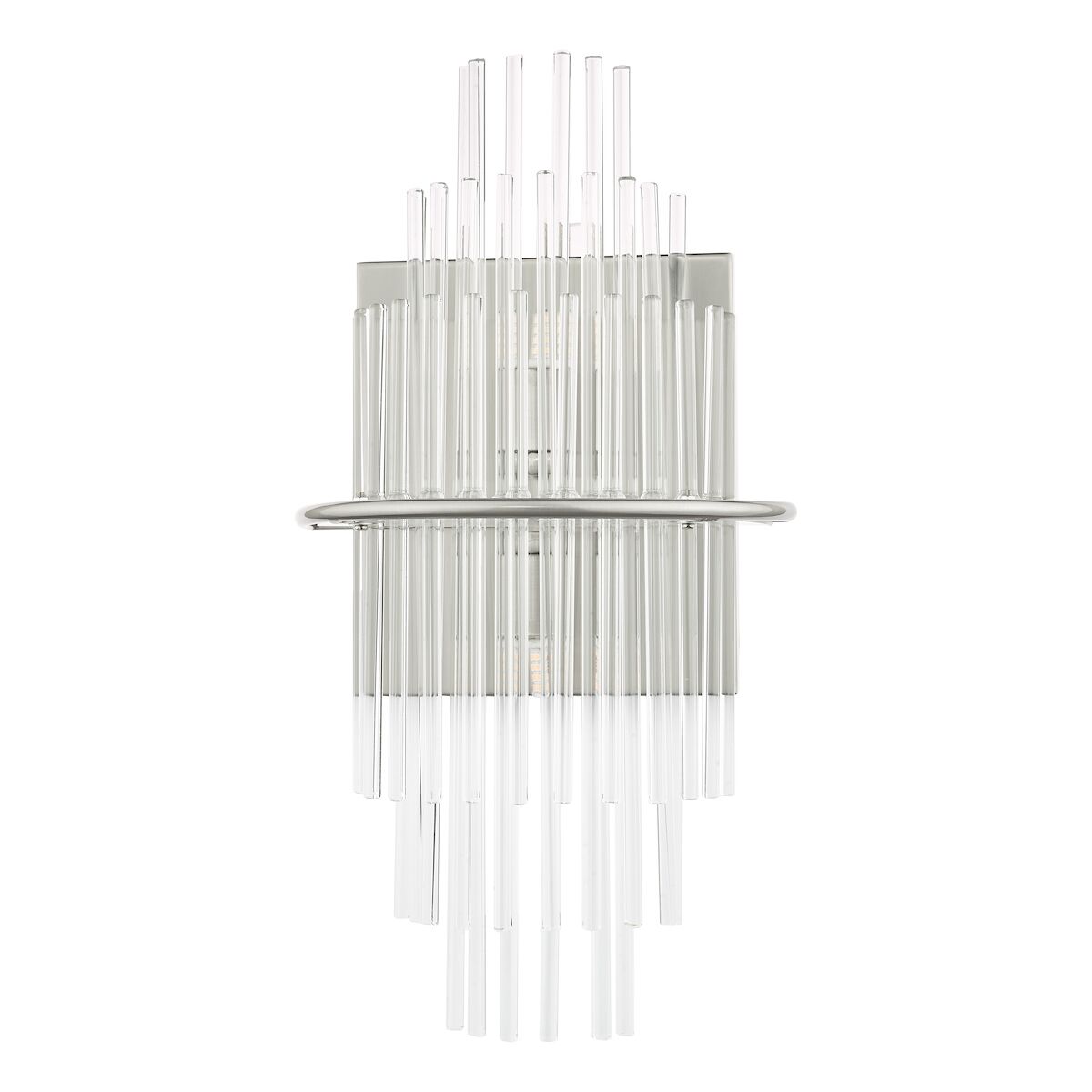 Lukas 2 Light Wall Light Polished Chrome Glass<br>Polished Chrome - Image 2