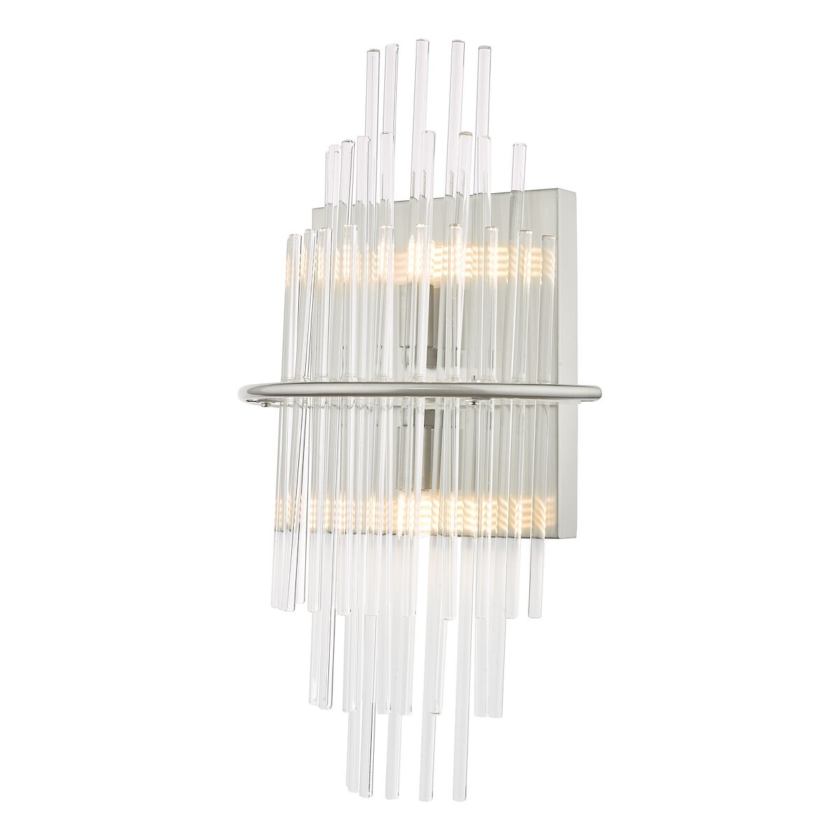 Lukas 2 Light Wall Light Polished Chrome Glass<br>Polished Chrome - Image 4