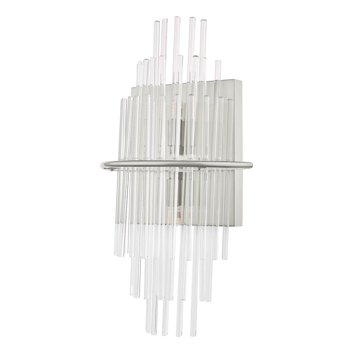 Lukas 2 Light Wall Light Polished Chrome Glass<br>Polished Chrome - Image 5