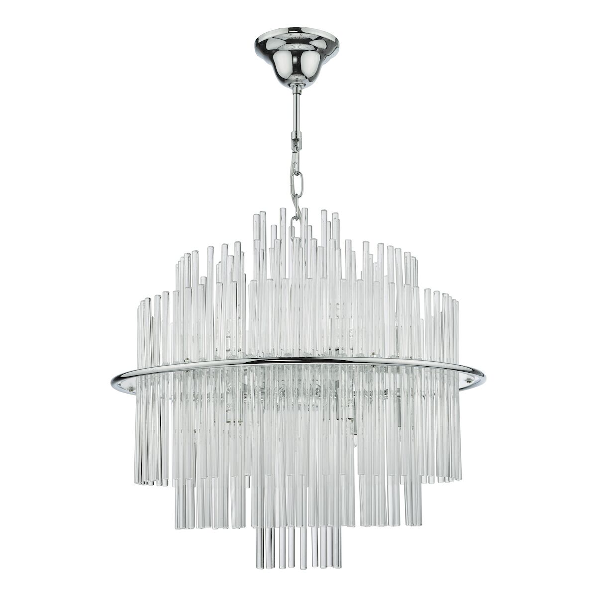 Lukas 13 Light Pendant Polished Chrome Glass<br>Polished Chrome - Image 2