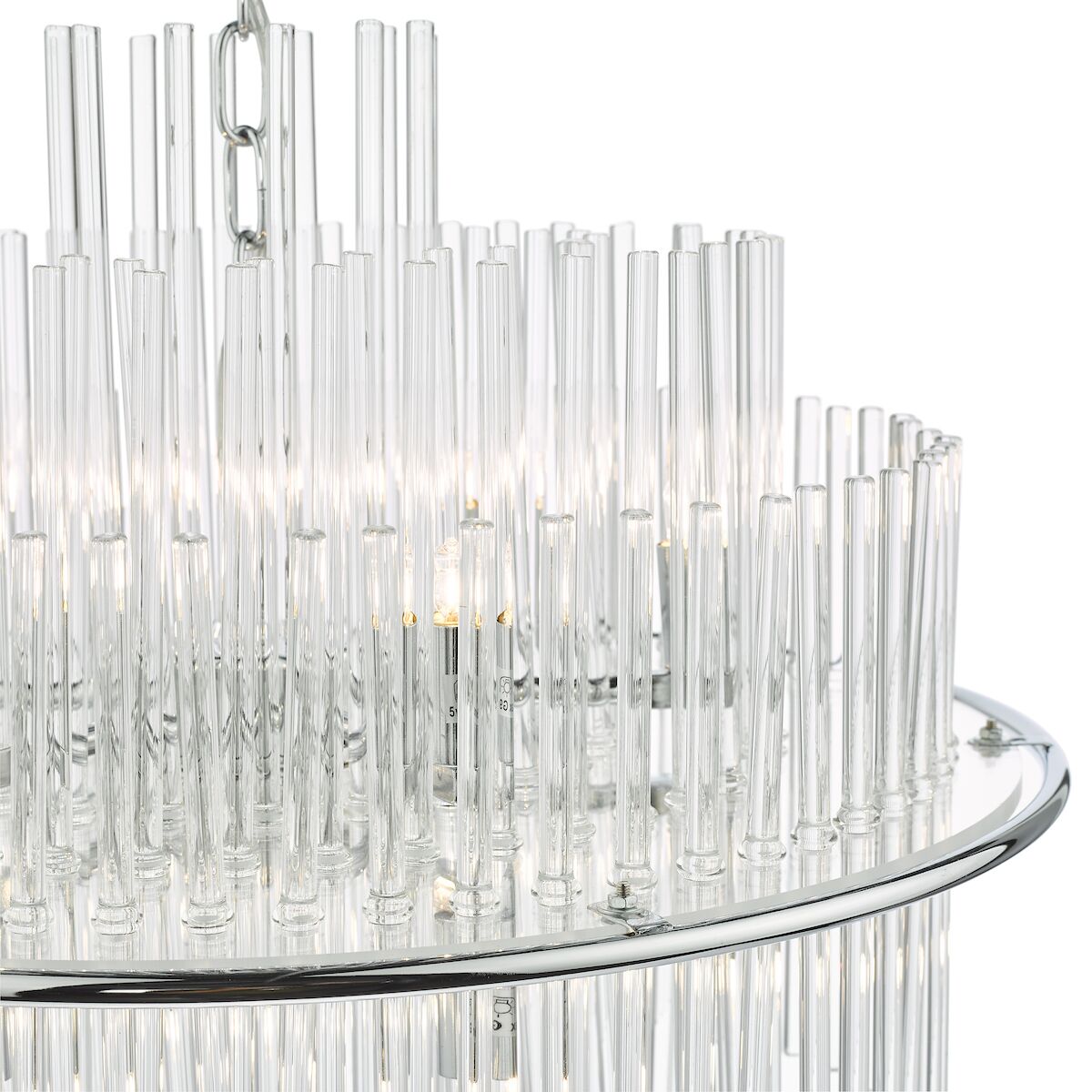 Lukas 13 Light Pendant Polished Chrome Glass<br>Polished Chrome - Image 3