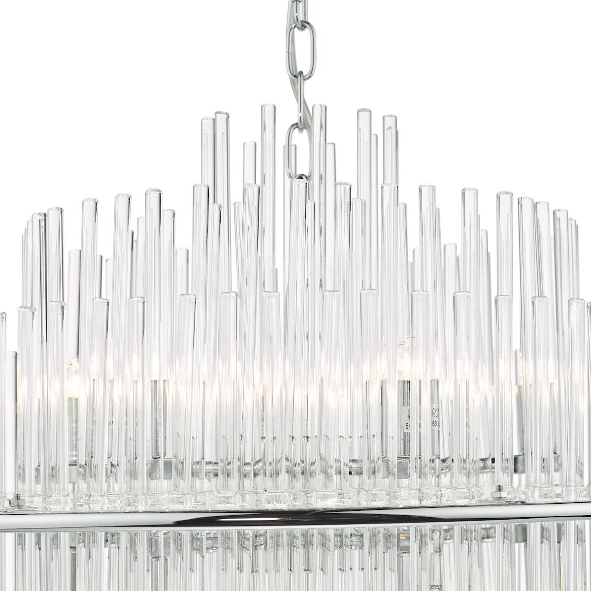 Lukas 13 Light Pendant Polished Chrome Glass<br>Polished Chrome - Image 4