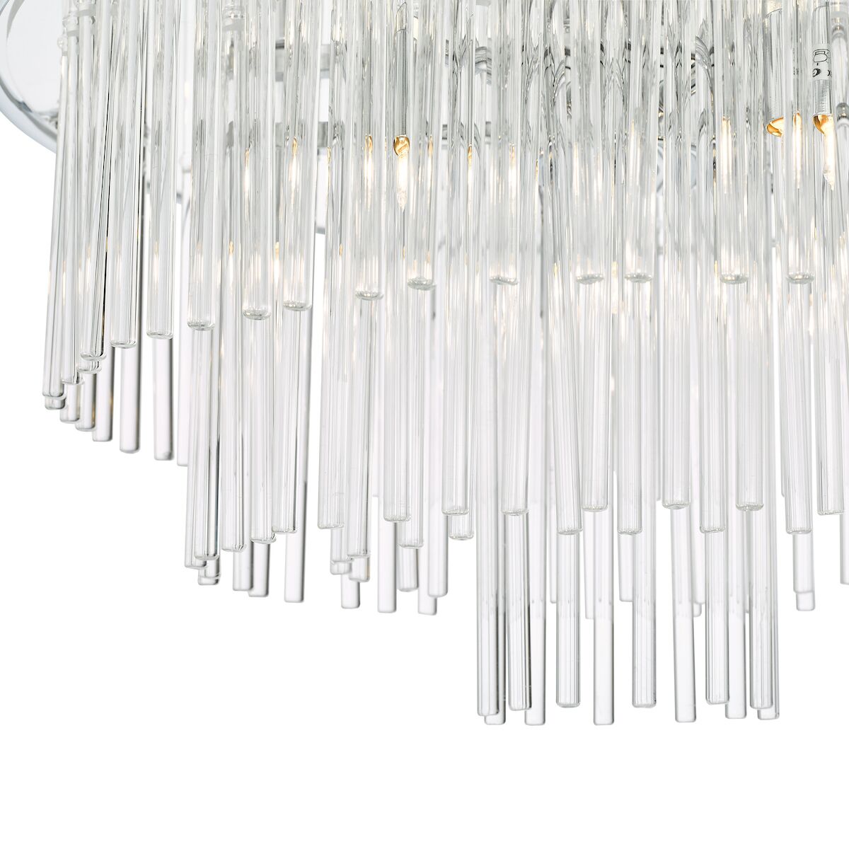Lukas 13 Light Pendant Polished Chrome Glass<br>Polished Chrome - Image 5
