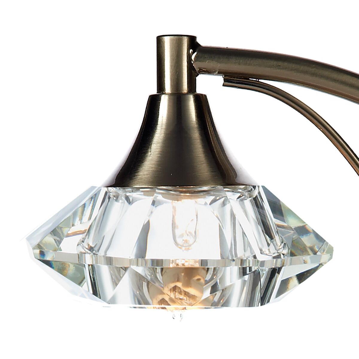 Luther Table Lamp Satin Chrome Crystal<br>Satin Chrome - Image 3