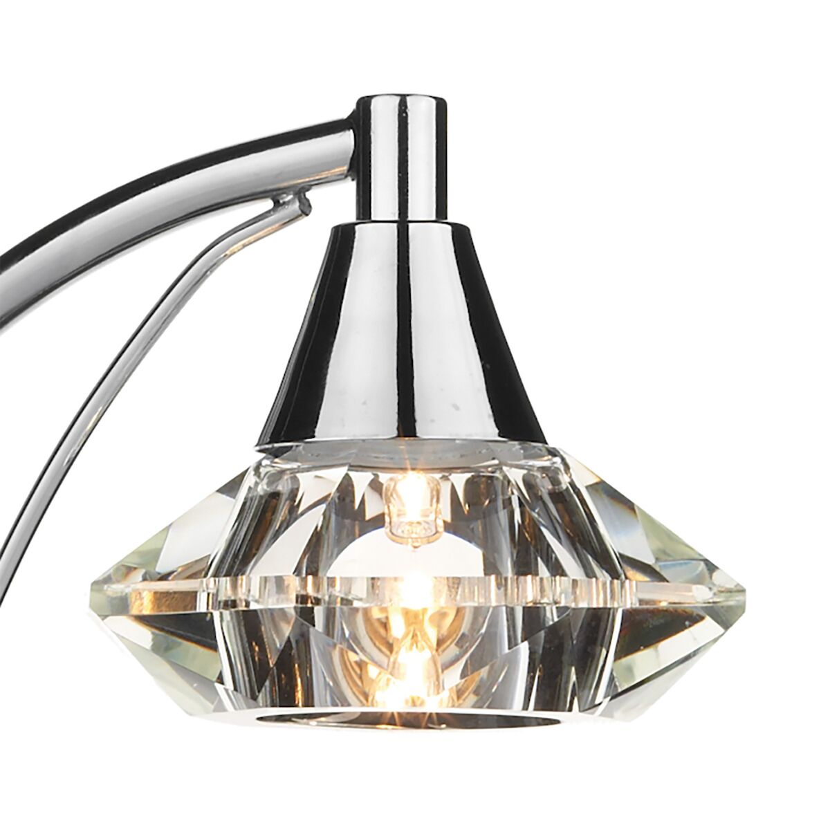 Luther Table Lamp Polished Chrome Crystal<br>Polished Chrome - Image 2