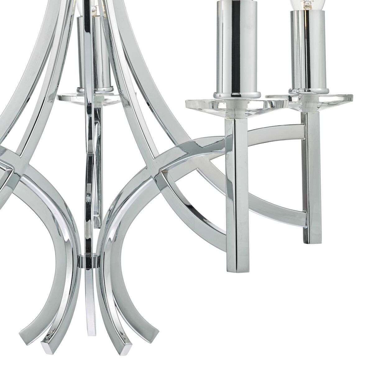 Lyon 5lt Pendant Polished Chrome & Crystal<br>Polished Chrome - Image 3