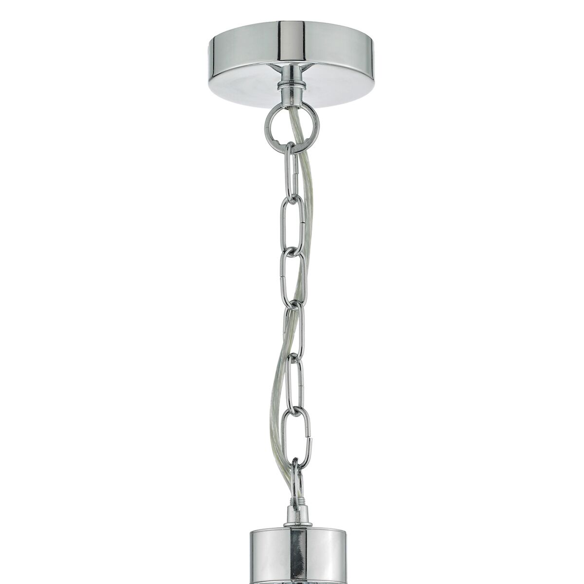Lyon 5lt Pendant Polished Chrome & Crystal<br>Polished Chrome - Image 4