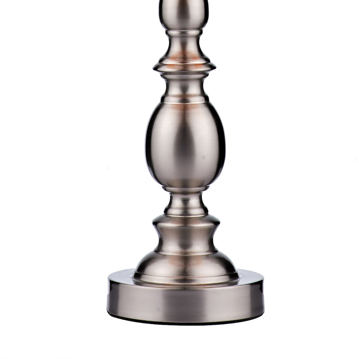 Madrid Table Lamp Satin Chrome With Shade Satin Chrome - Image 4